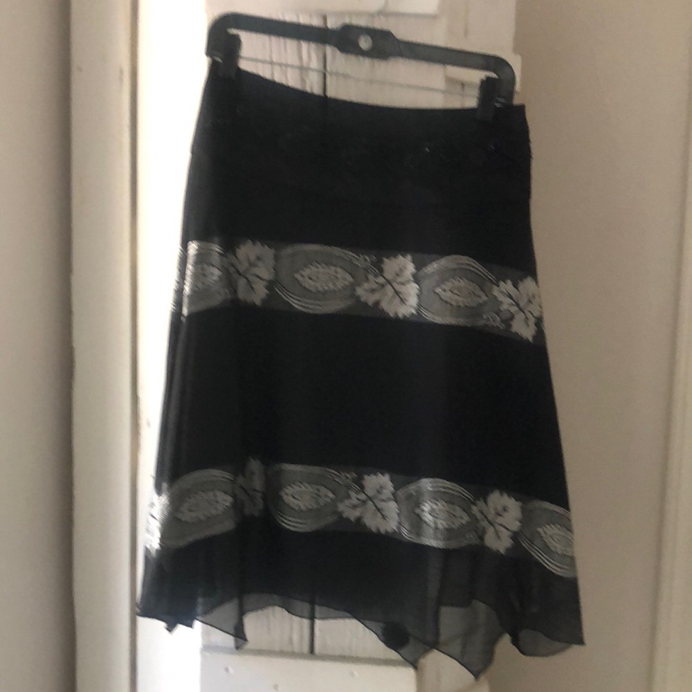 C women by Cinderella black sheer beaded skirt